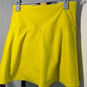 Beyond Yoga Spacedye Movement Bright Yellow A-Line tennis Skirt SIZE S